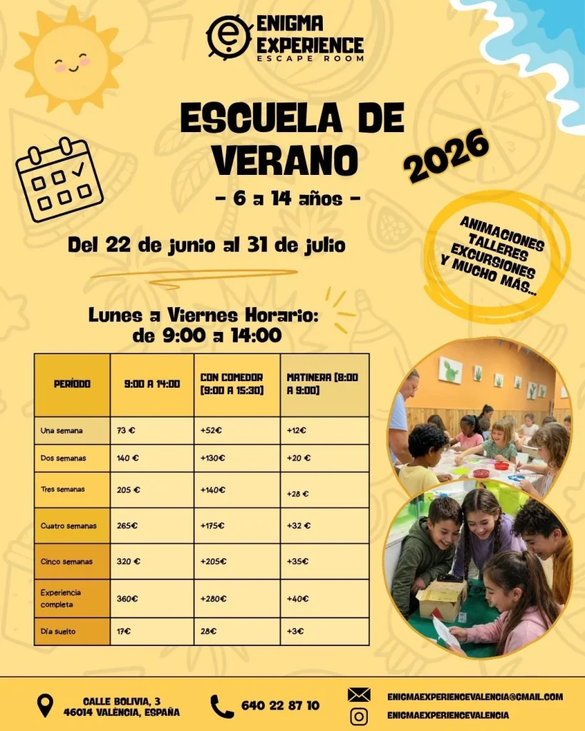 escuela de verano enigma valencia