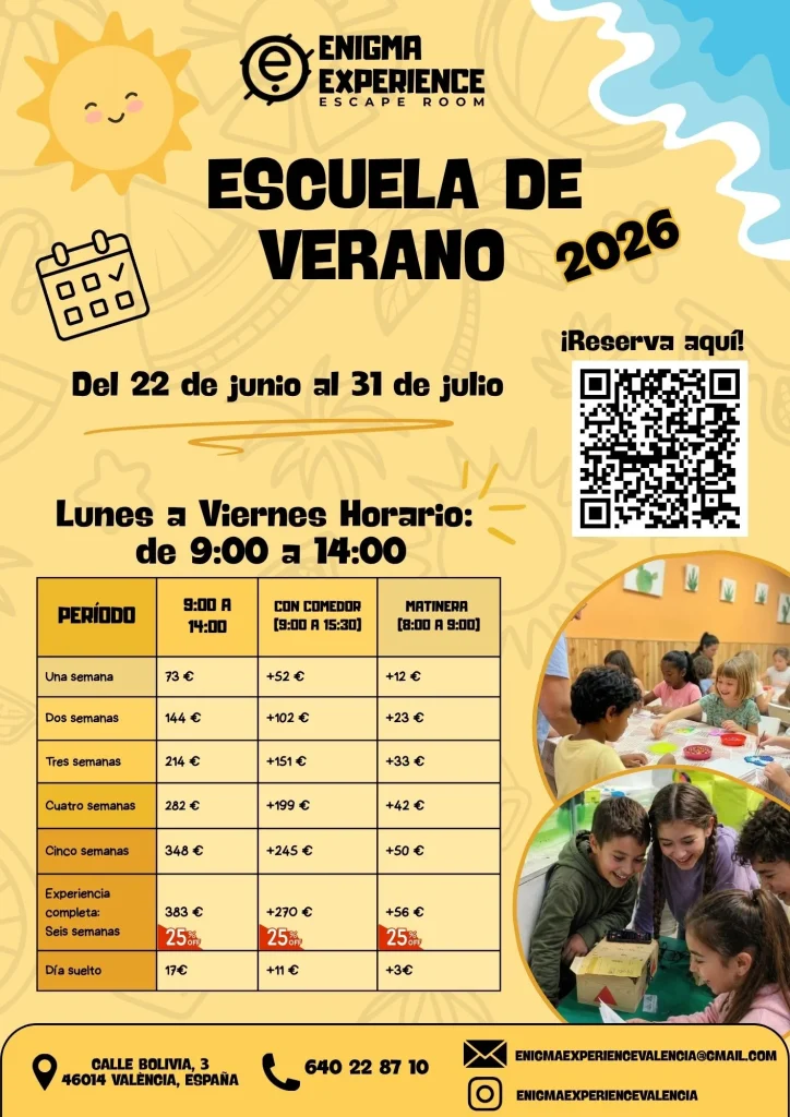 escuela de verano en valencia 2026